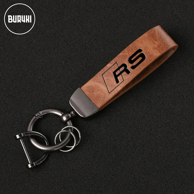 Audi RS Leather Keychain