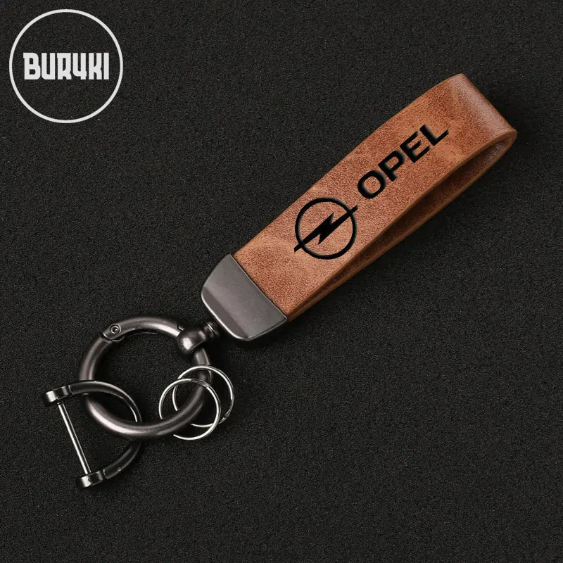 Opel Leather Keychain