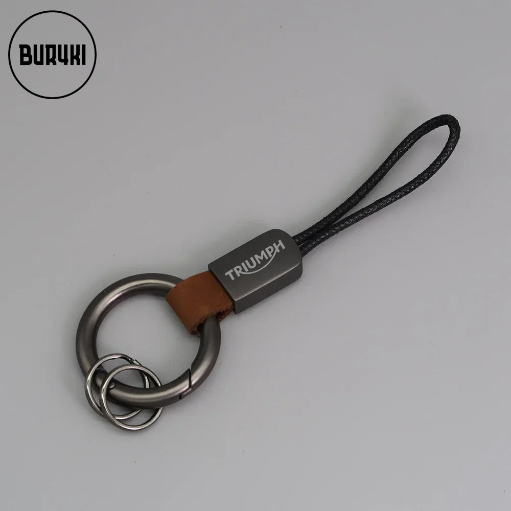 Triumph Leather Keychain
