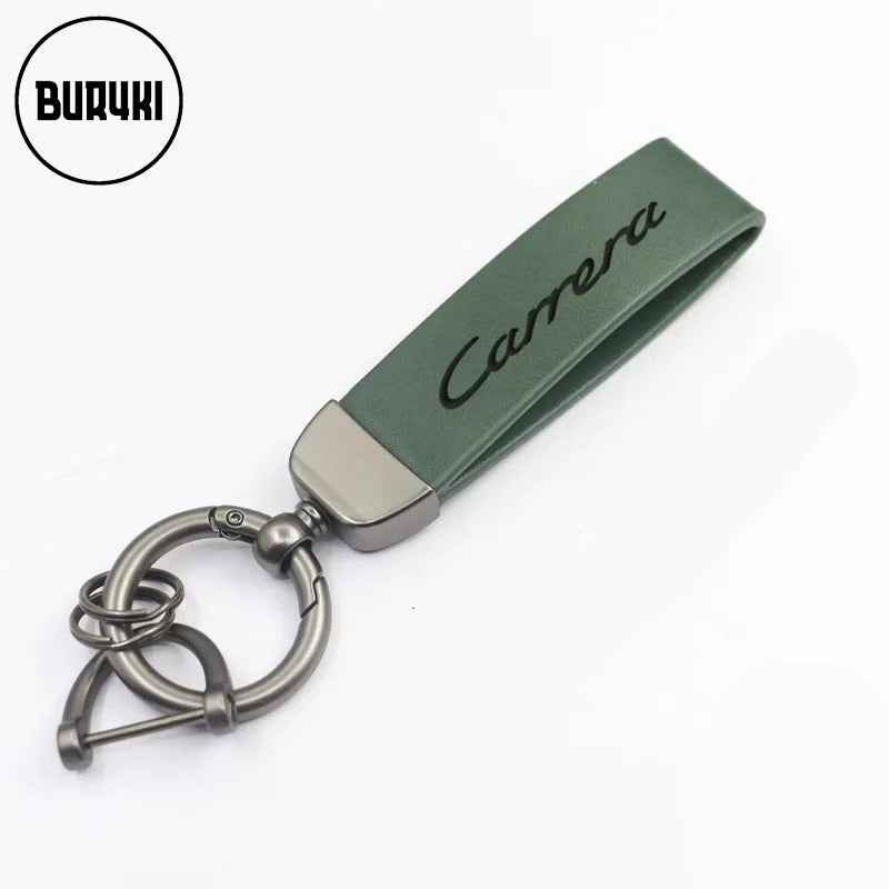 Porsche Carrera Leather Keychain