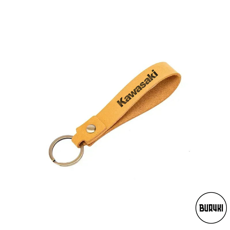 Kawasaki Leather Keychain