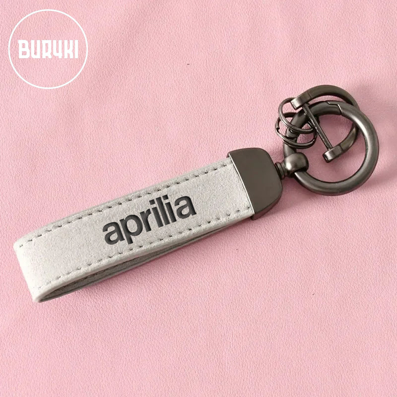 Aprilia Leather Keychain