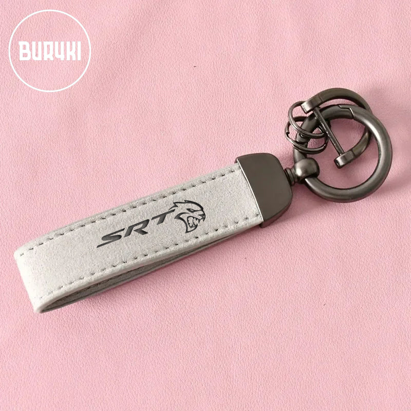 Dodge SRT Leather Keychain
