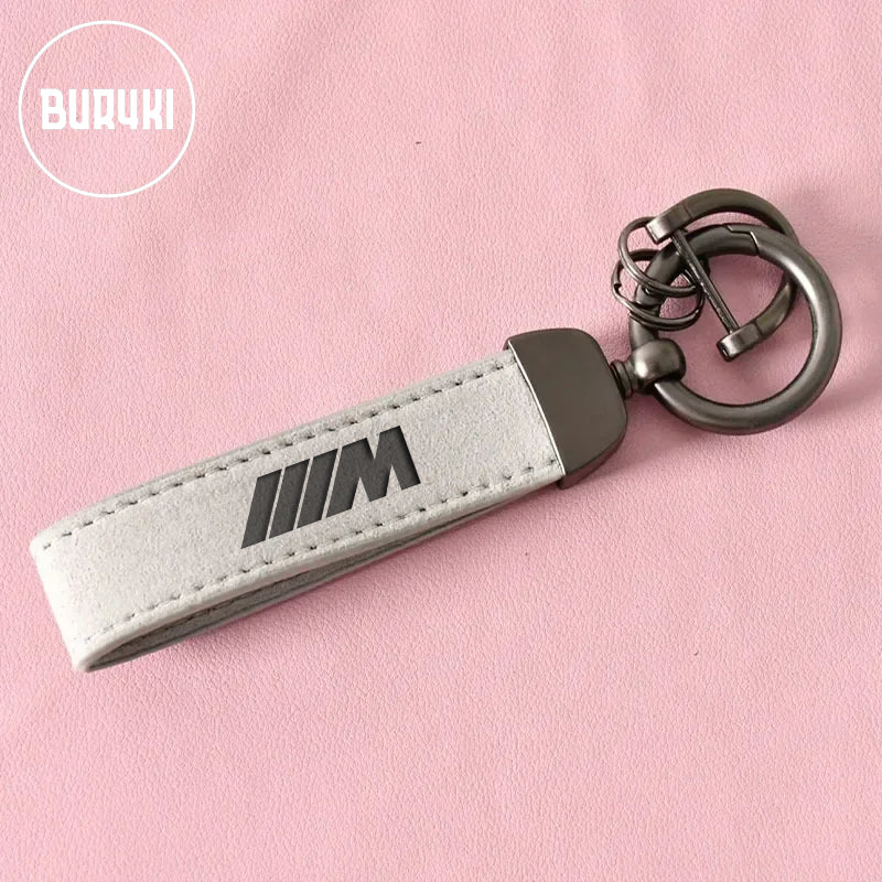 BMW M Power Leather Keychain