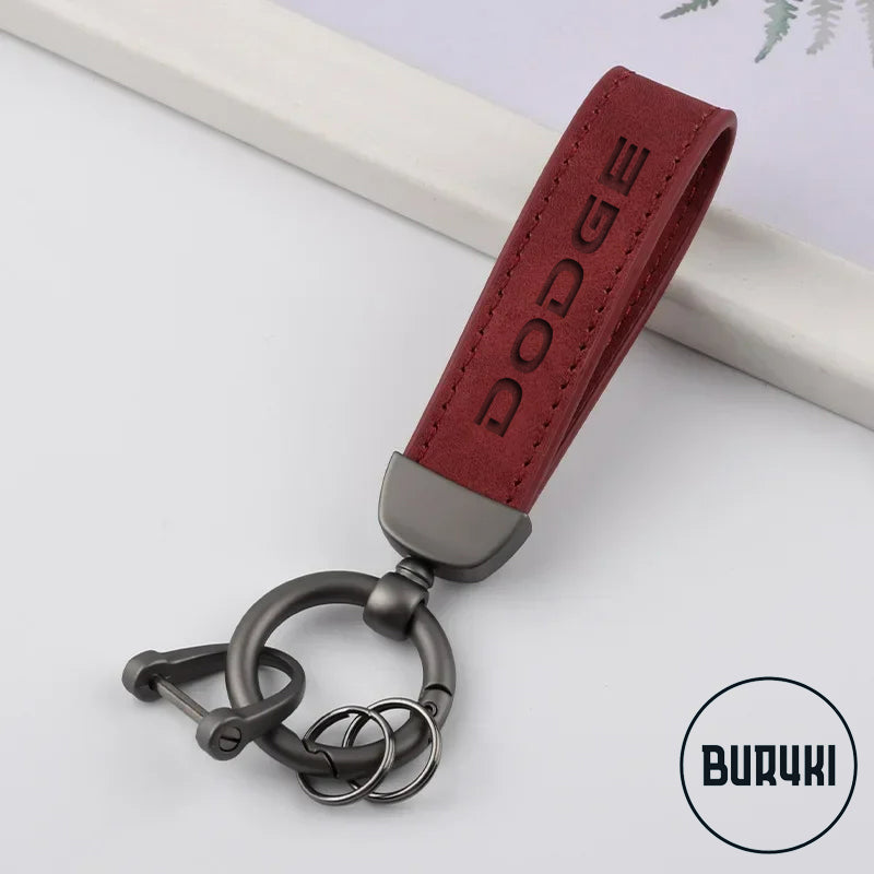 Dodge Leather Keychain