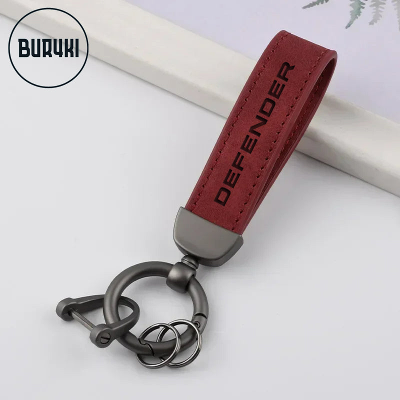 Land Rover Defender Leather Keychain