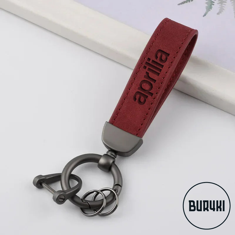 Aprilia Leather Keychain