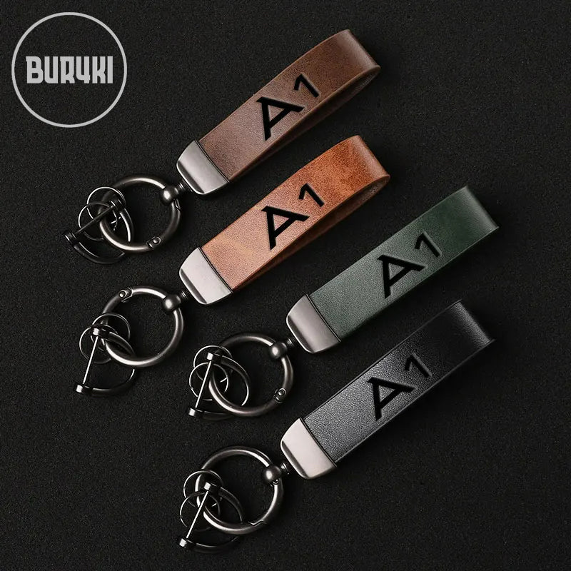 Audi A1 Leather Keychain