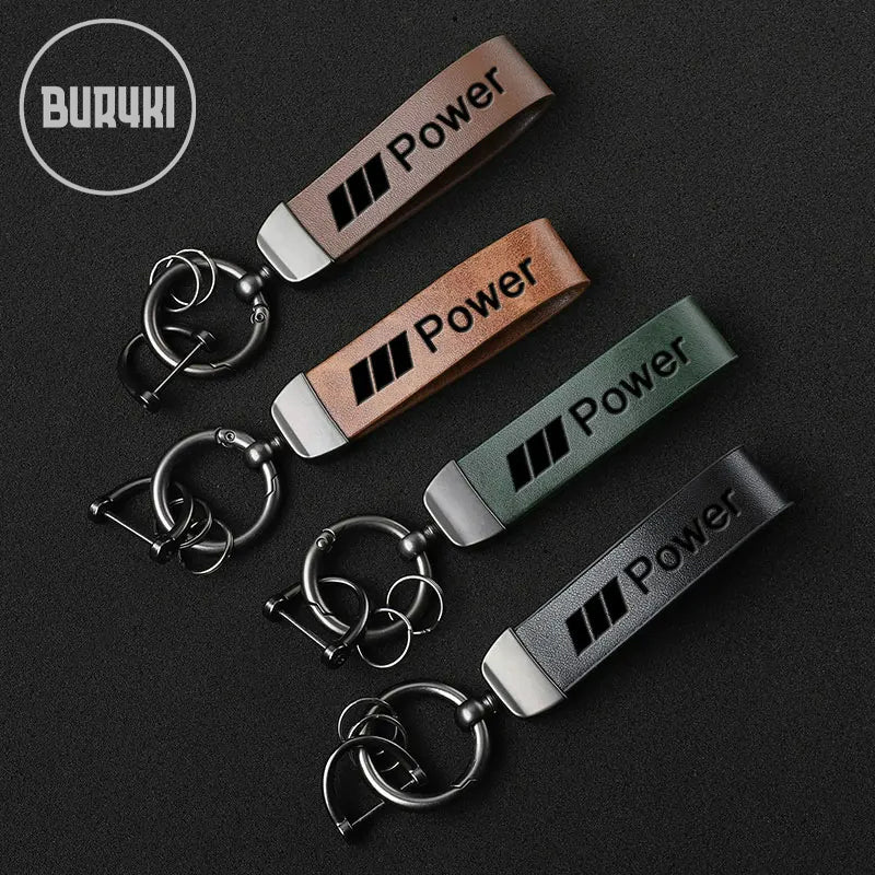 BMW MPower Leather Keychain