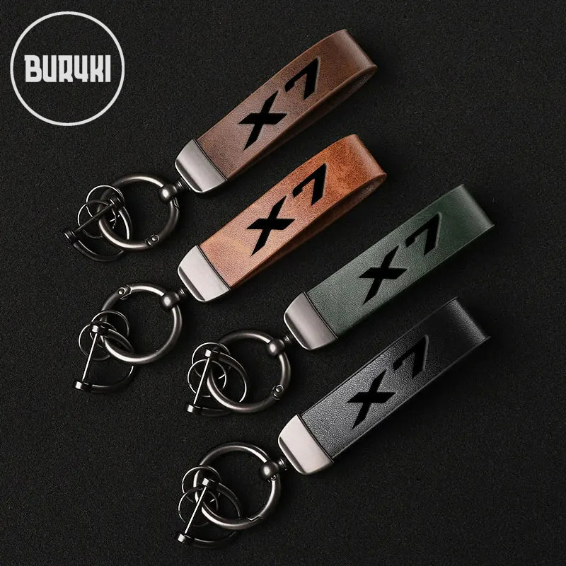 BMW X7 Leather Keychain