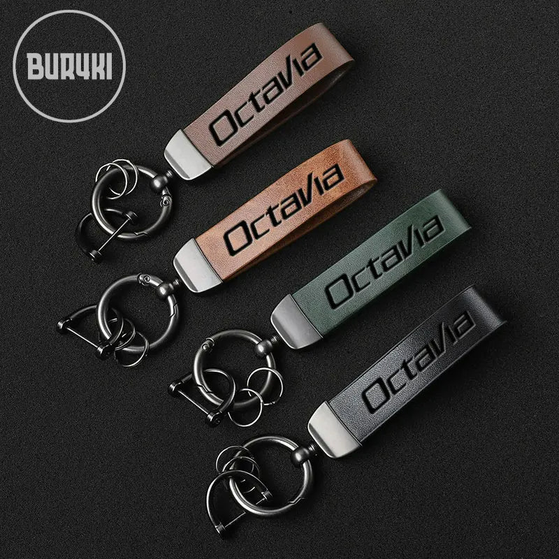Škoda Octavia Leather Keychain