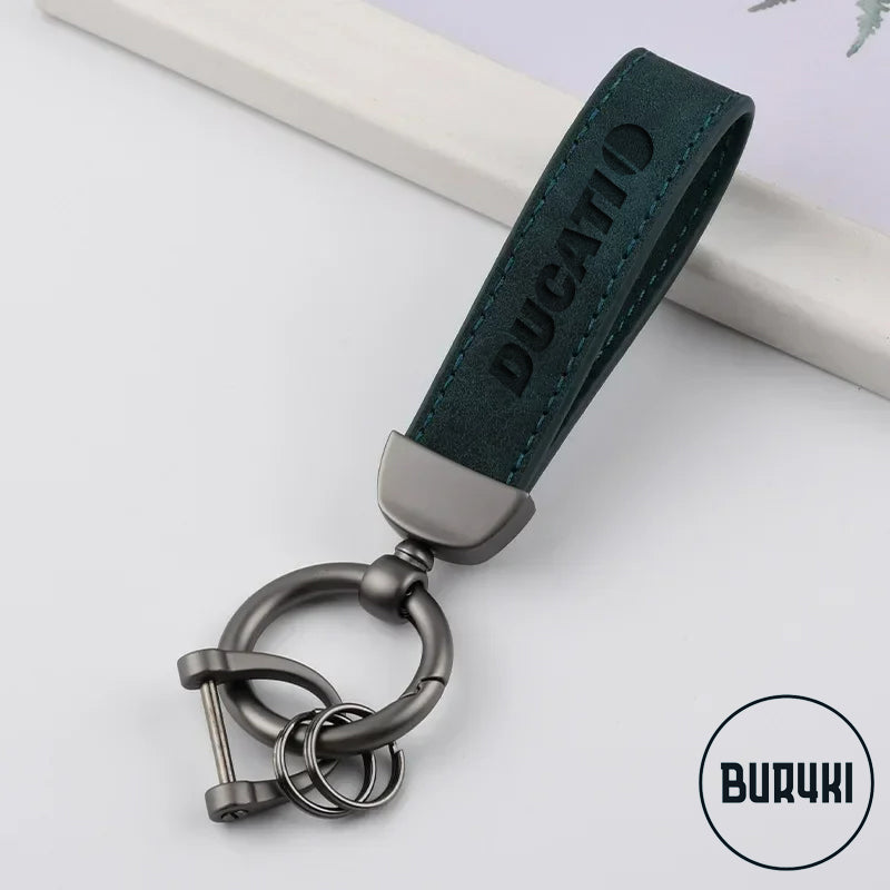 Ducati Leather Keychain