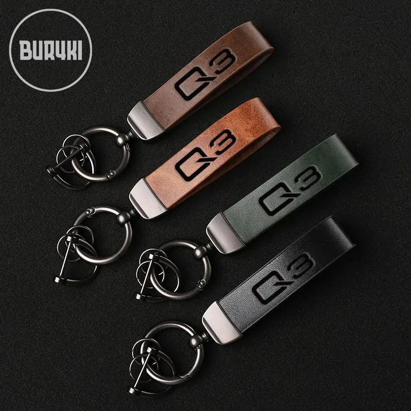 Audi Q3 Leather Keychain