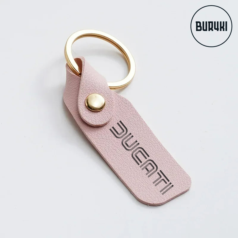 Ducati Leather Keychain