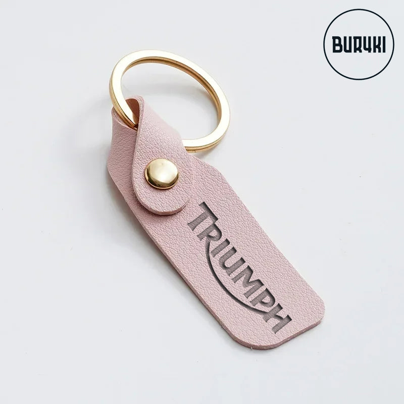 Triumph Leather Keychain