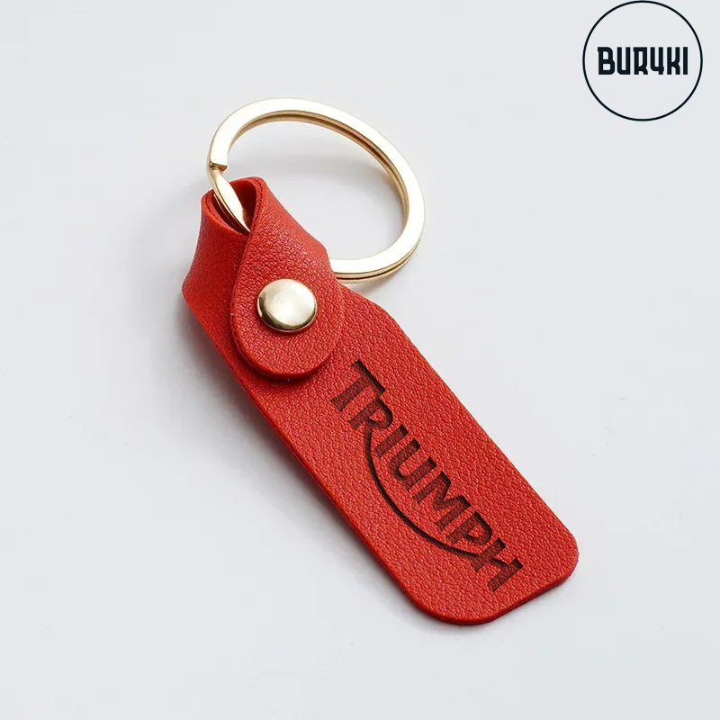 Triumph Leather Keychain