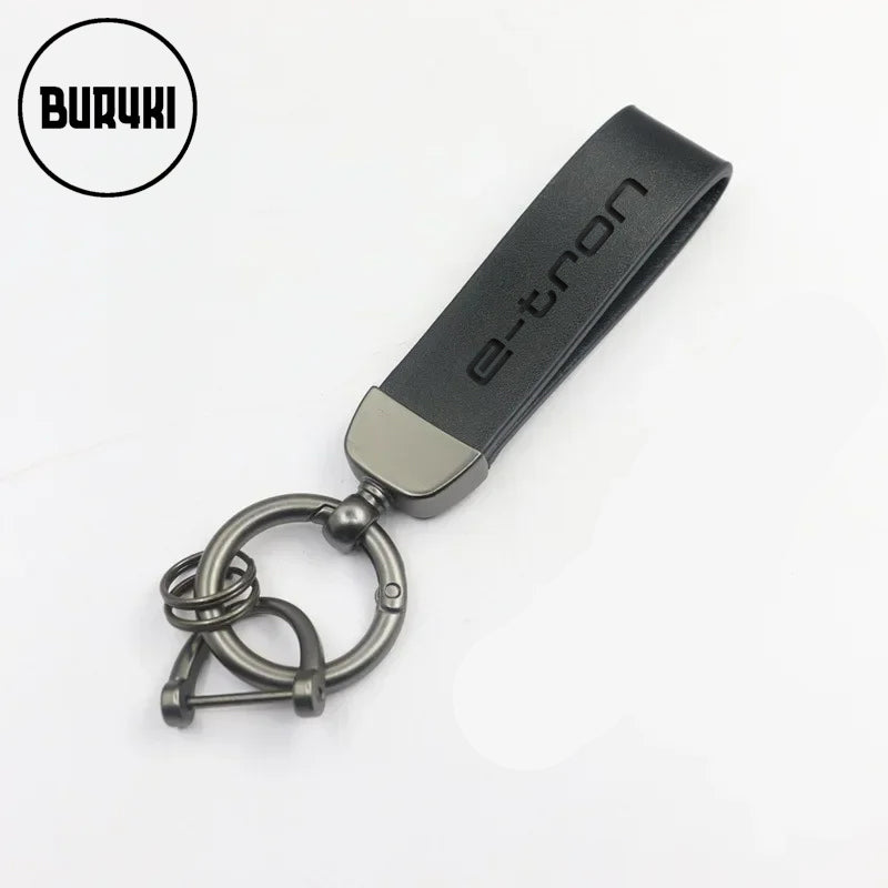 Audi e-tron Leather Keychain
