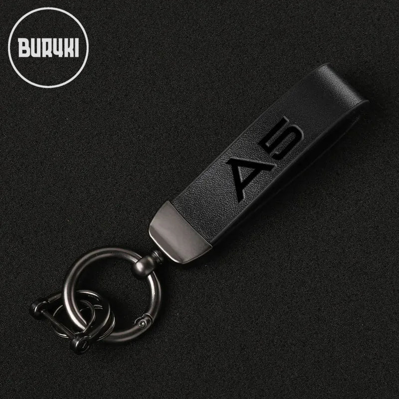Audi A5 Leather Keychain