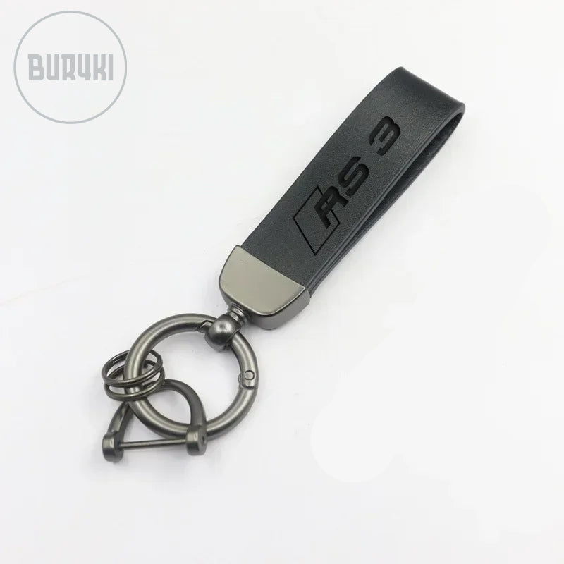 Audi RS3 Leather Keychain