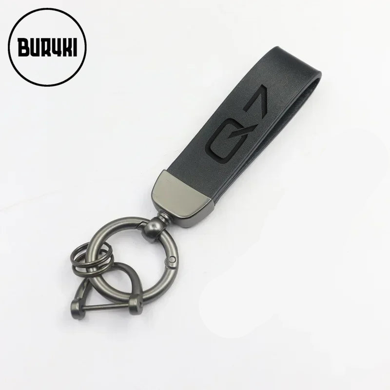 Audi Q7 Leather Keychain