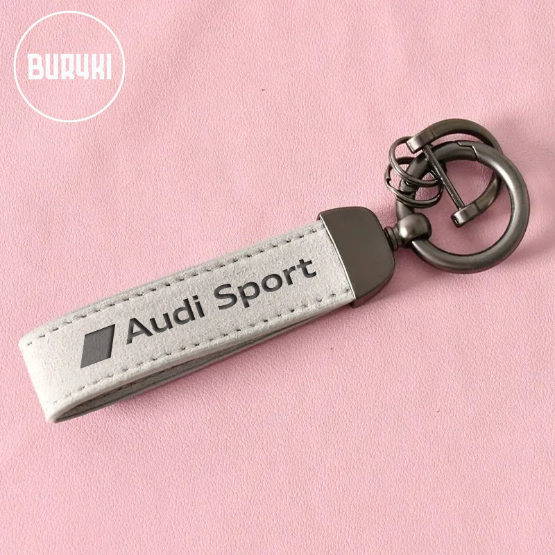 Audi Sport Leather Keychain