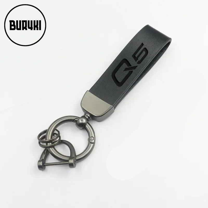 Audi Q5 Leather Keychain