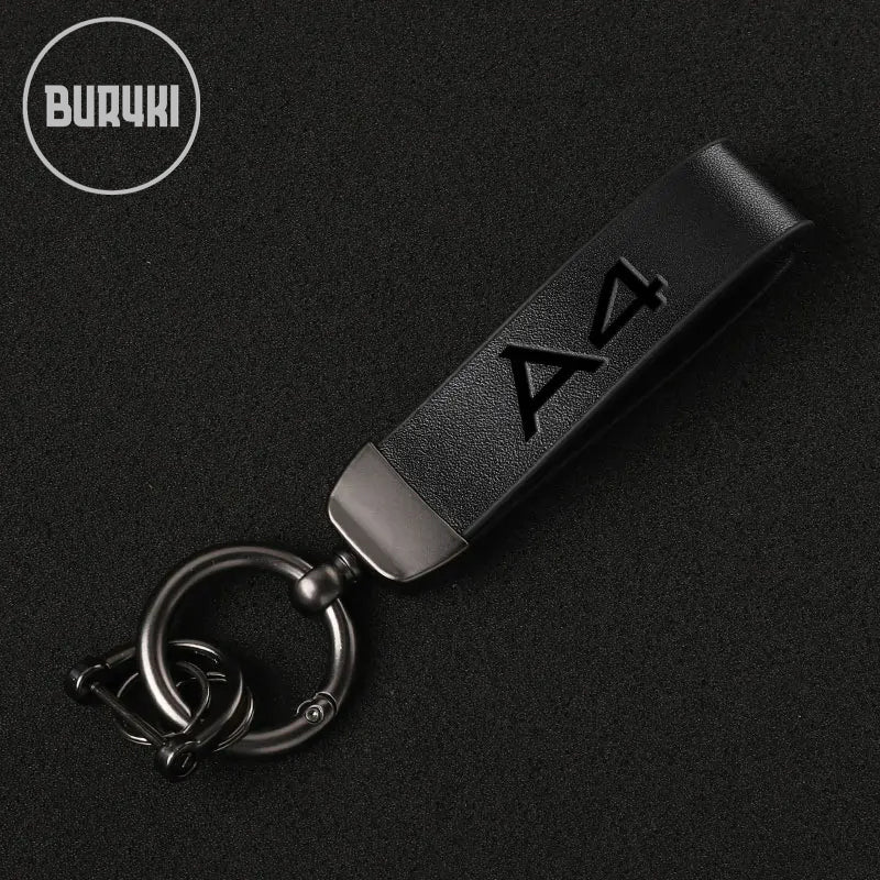 Audi A4 Leather Keychain