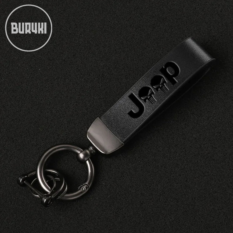 Jeep Leather Keychain