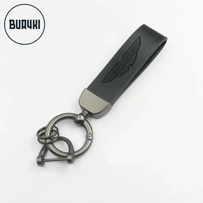 Aston Martin Leather Keychain