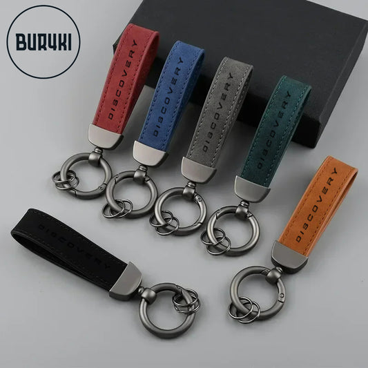 Land Rover Discovery Leather Keychain