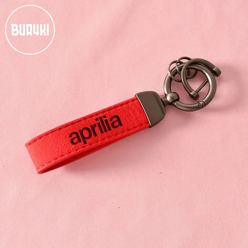 Aprilia Leather Keychain