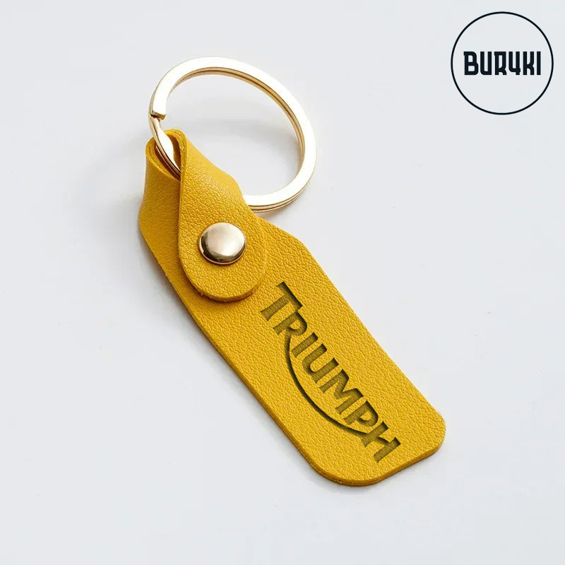 Triumph Leather Keychain