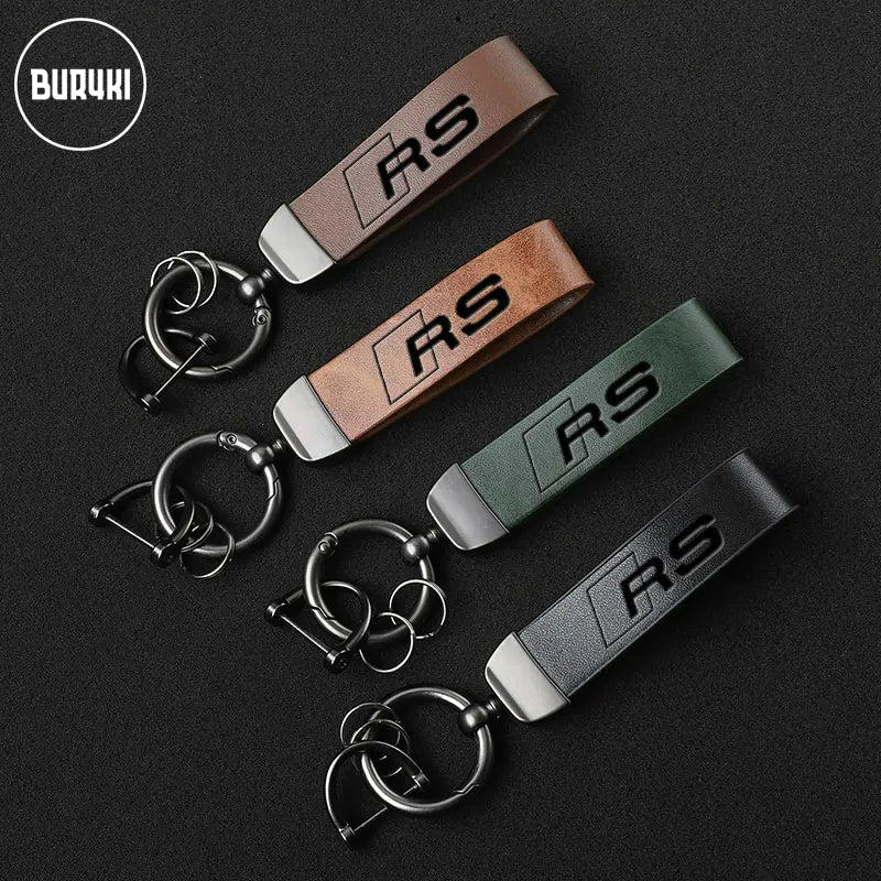 Audi RS Leather Keychain