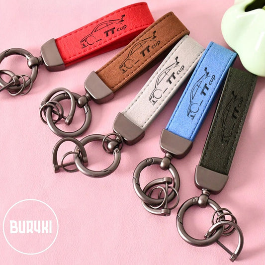 Audi TT Cup Leather Keychain