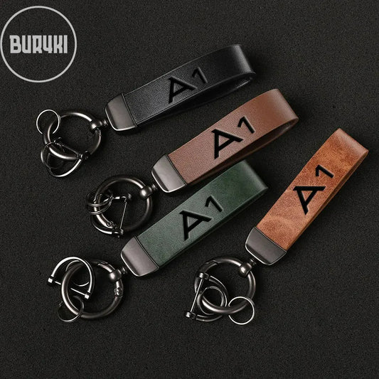 Audi A1 Leather Keychain