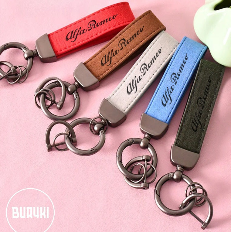 Alfa Romeo Leather Keychain