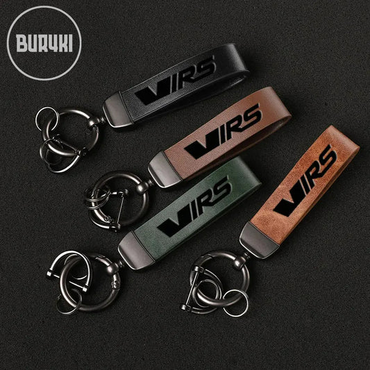 Škoda RS Leather Keychain