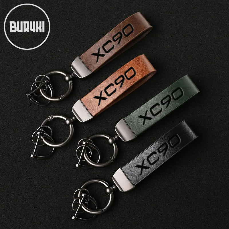 Volvo XC90 Leather Keychain