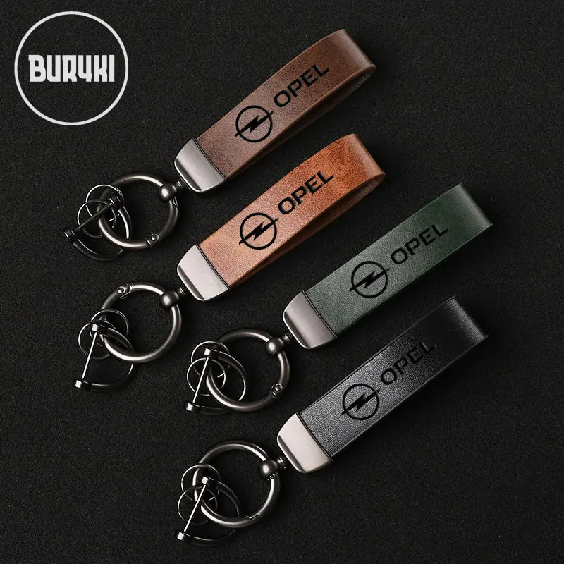 Opel Leather Keychain