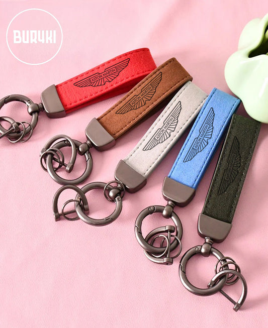 Aston Martin Leather Keychain