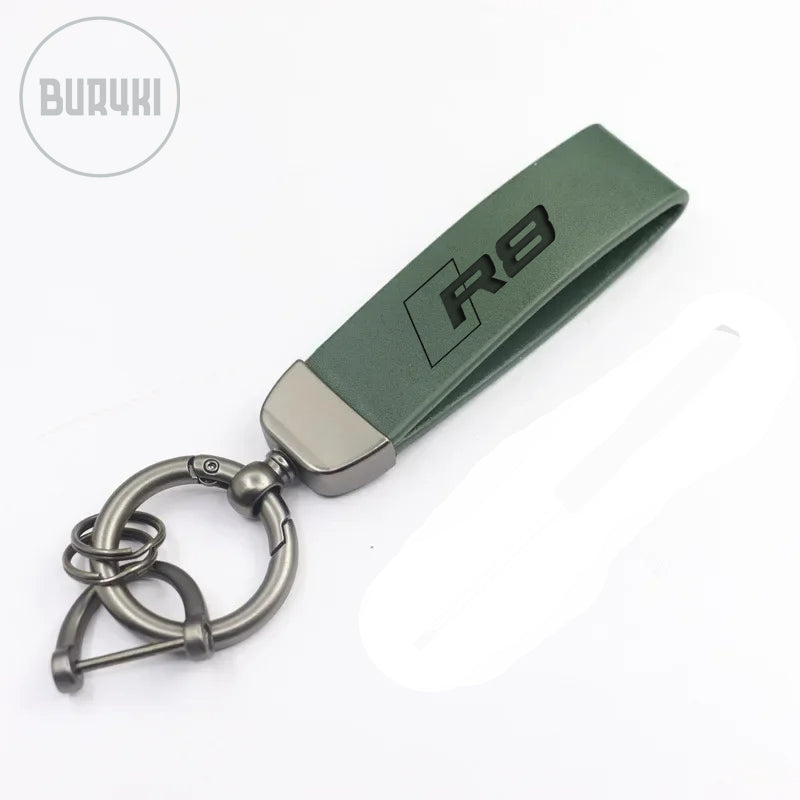 Audi R8 Leather Keychain