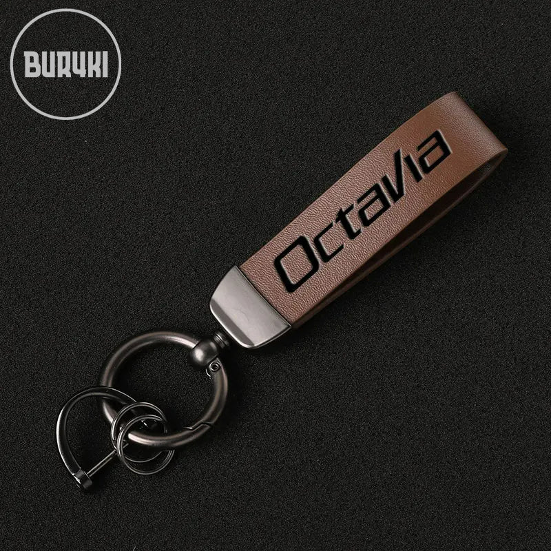 Škoda Octavia Leather Keychain
