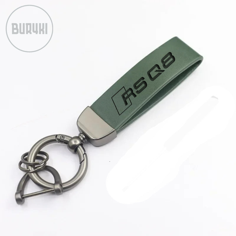 Audi RSQ8 Leather Keychain