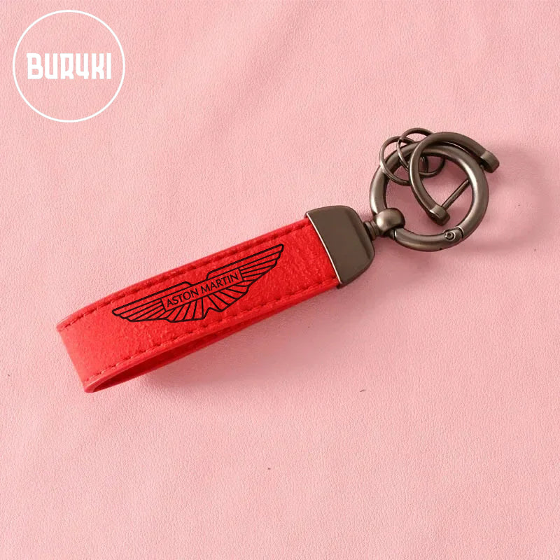 Aston Martin Leather Keychain