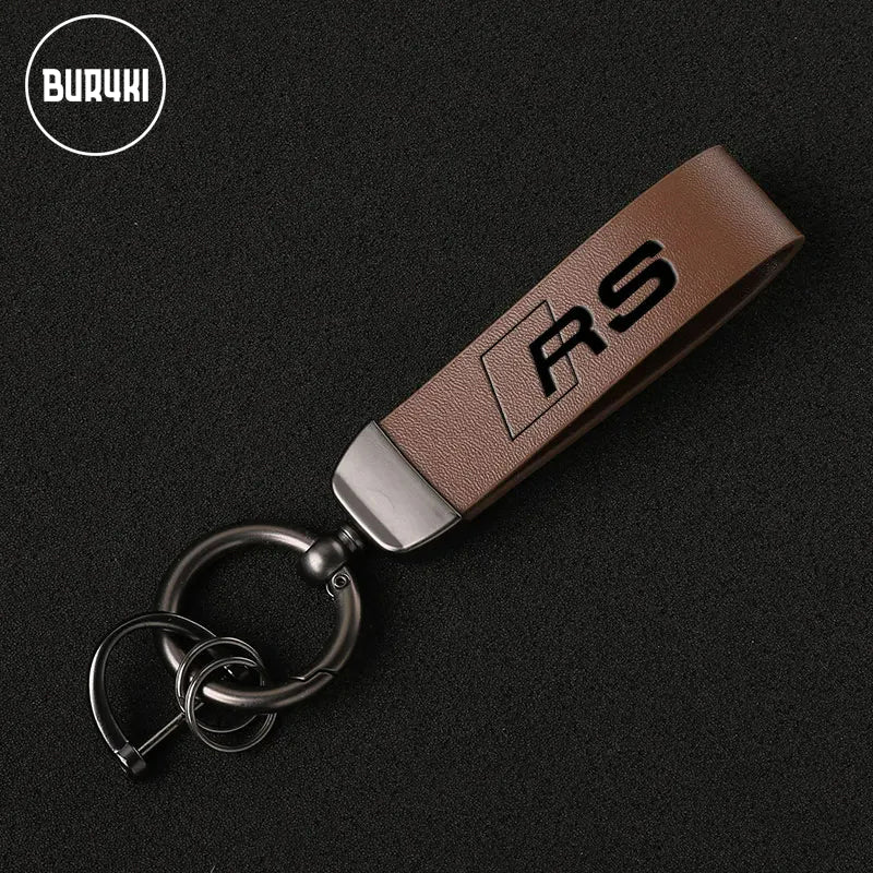 Audi RS Leather Keychain