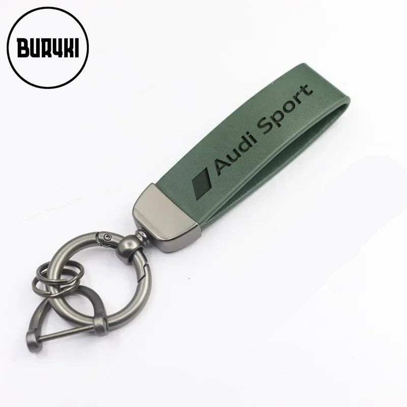Audi Sport Leather Keychain