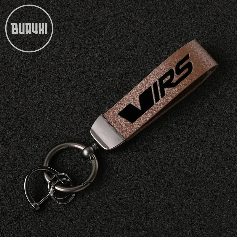 Škoda RS Leather Keychain