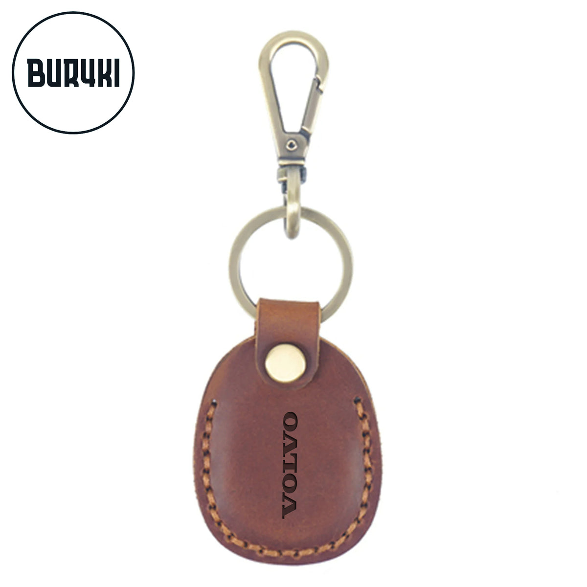 Volvo Leather Keychain