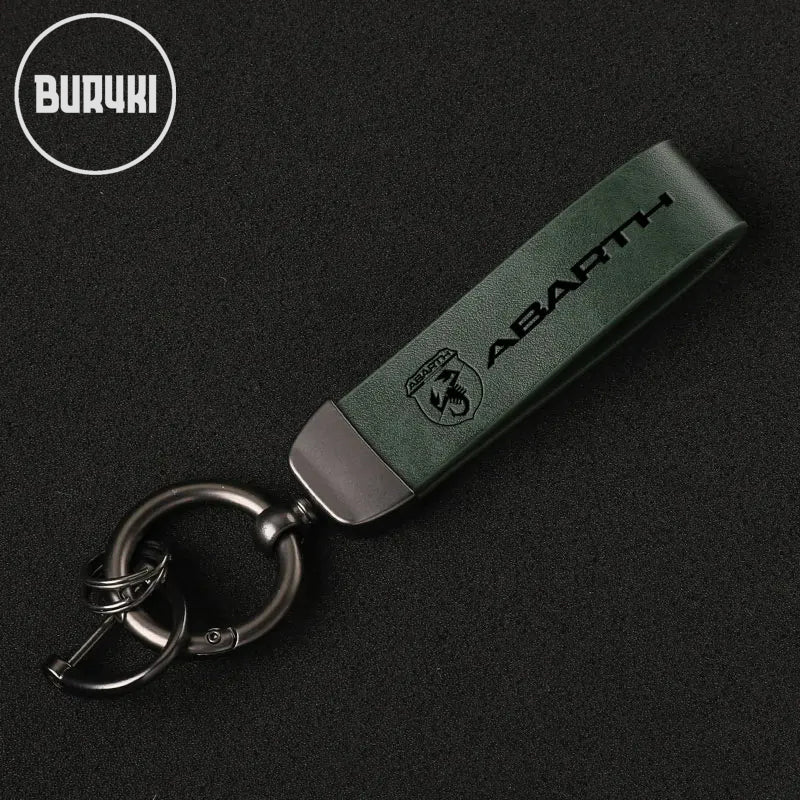 Fiat Abarth Leather Keychain