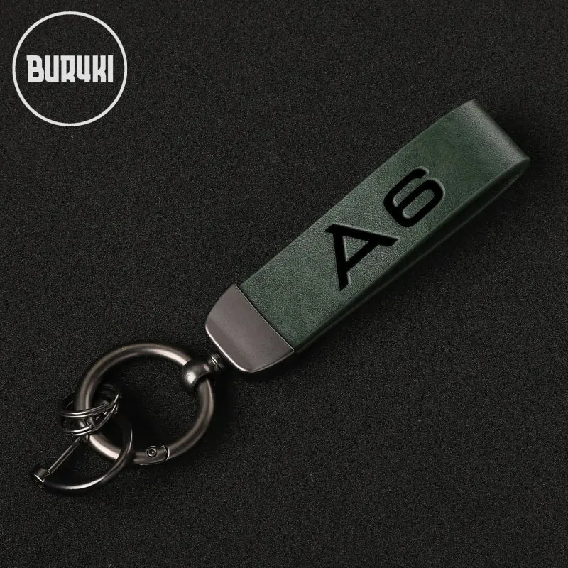 Audi A6 Leather Keychain